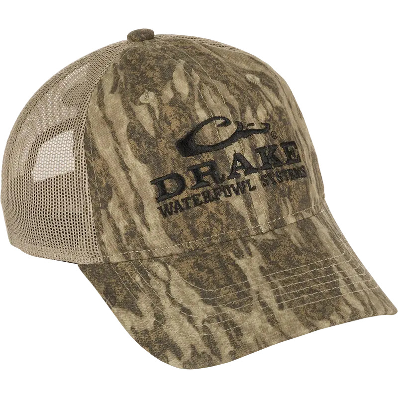 Drake Bottomland Mesh Back Cap – Breathable Camo Adjustable Hat 1