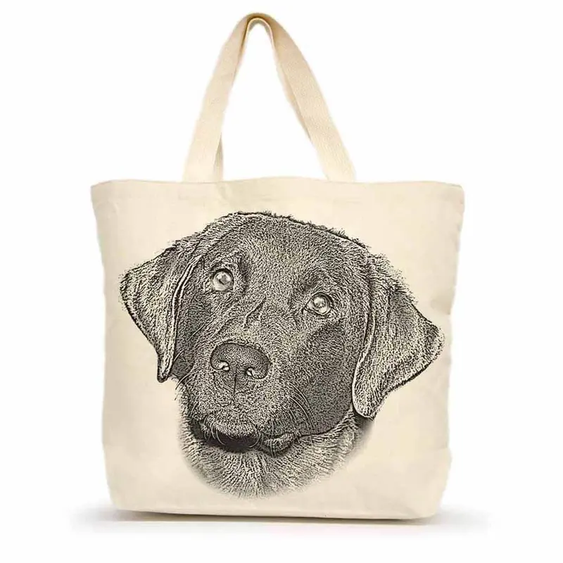 Eric & Christopher Black Labrador Tote Bag – Large, Stylish & Durable 1