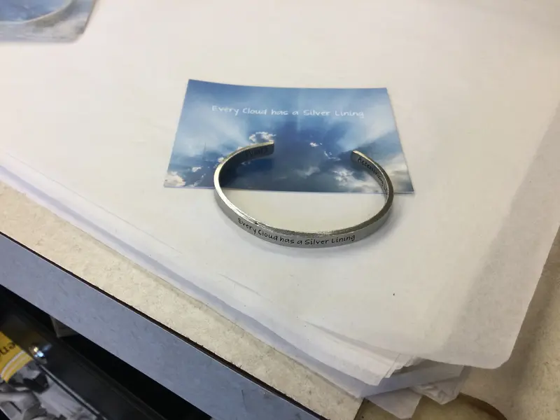 Every Cloud Quotable Cuff – Hopeful, Optimistic Jewelry Piece 1