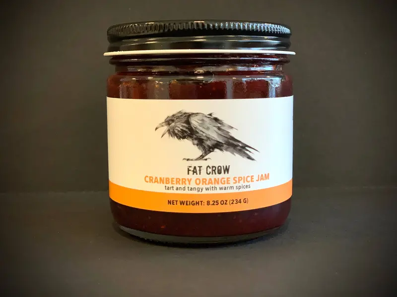 Fat Crow Gourmet Cranberry Orange Spice Jam – Festive 8.25 Oz Holiday Spread 1