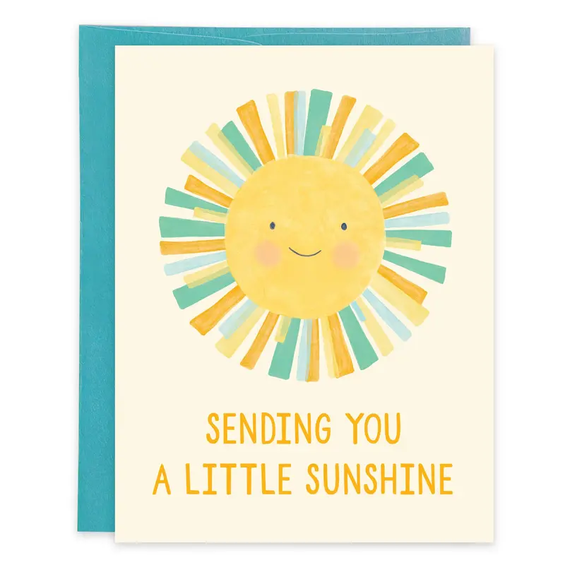 Feel Better Sun Get Well Card – Uplifting Gina B Designs Illustration 1