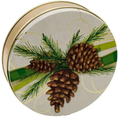 Festive Pine Single-Section Holiday Tin 1