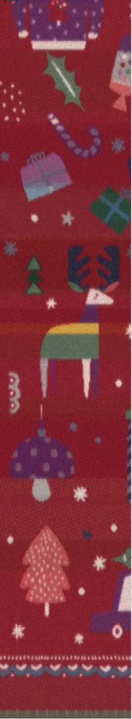 Fraas Christmas Kitsch Scarf In Classic Red 1