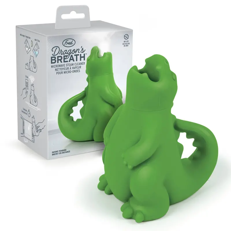 Fred & Friends Dragon’S Breath Steam Cleaner – Microwave-Safe Cleaning Tool For Quick De-Greasing 1