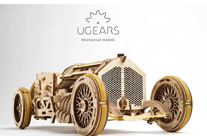 Grand Prix Race Car 3D Wooden Puzzle – Mechanical Assembly Kit 1