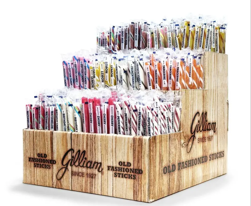 Grandpa Joe'S Gilliam Candy Stick Cardboard Display Stand 1