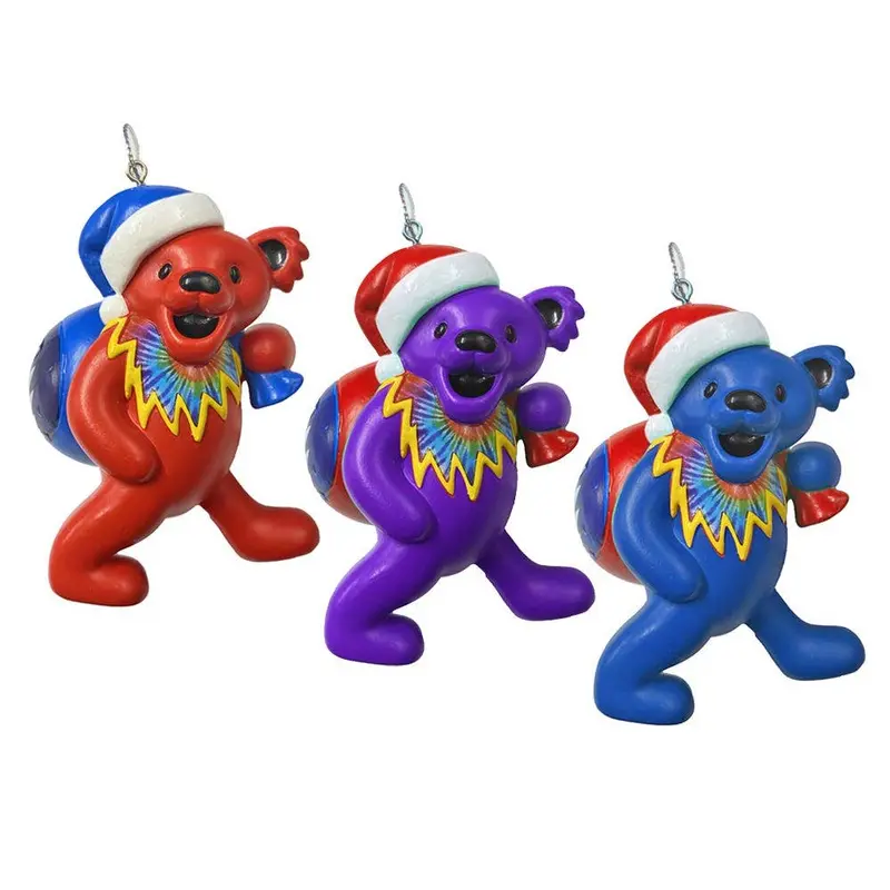 Grateful Dead Bear Ornament With Gift Bag – Kurt S. Adler Collectible 1