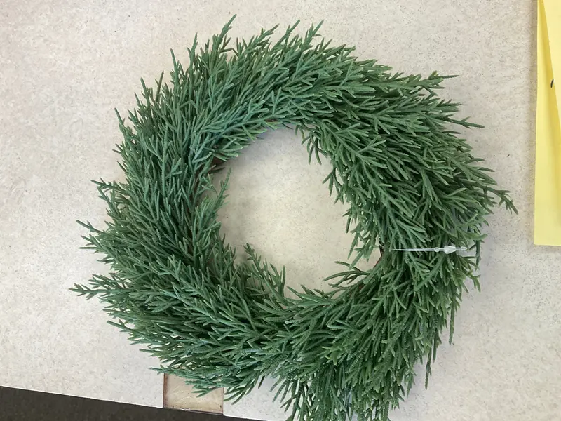 Green Cypress Wreath Ring – 4.5-Inch Inner Diameter, 8-Inch Outer Diameter – Shea’S Wildflower Co. 1