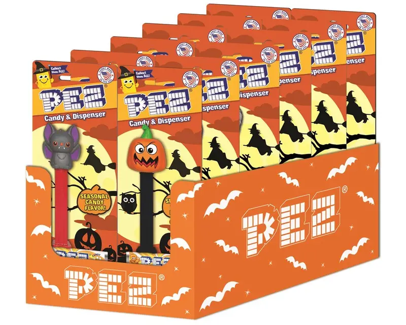 Halloween Pez Dispenser Blister Card – Grandpa Joe'S Candy Shop 1
