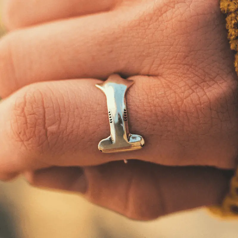 Hammerhead Shark Ring – Modern Aquatic Statement Piece 1