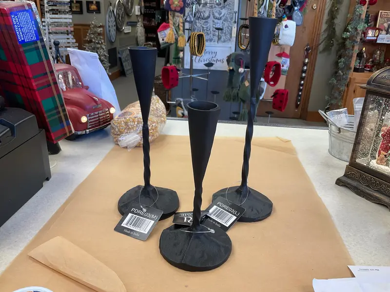 Hand-Forged Iron Candle Holders – Elegant Taper Sticks For Home Decor 1