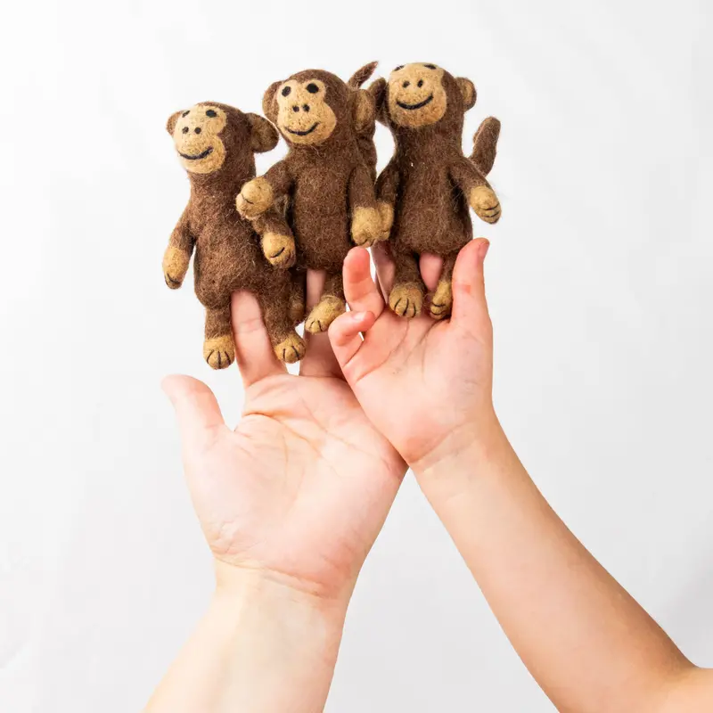 Handcrafted Monkey Finger Puppet – The Winding Road Collection 1
