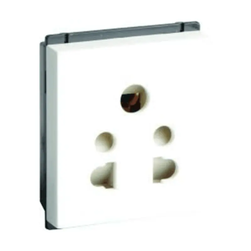 Havells Crabtree Murano Shuttered 5-Pin Socket – 6A Premium Wall Outlet (Acmkpxw065) 1