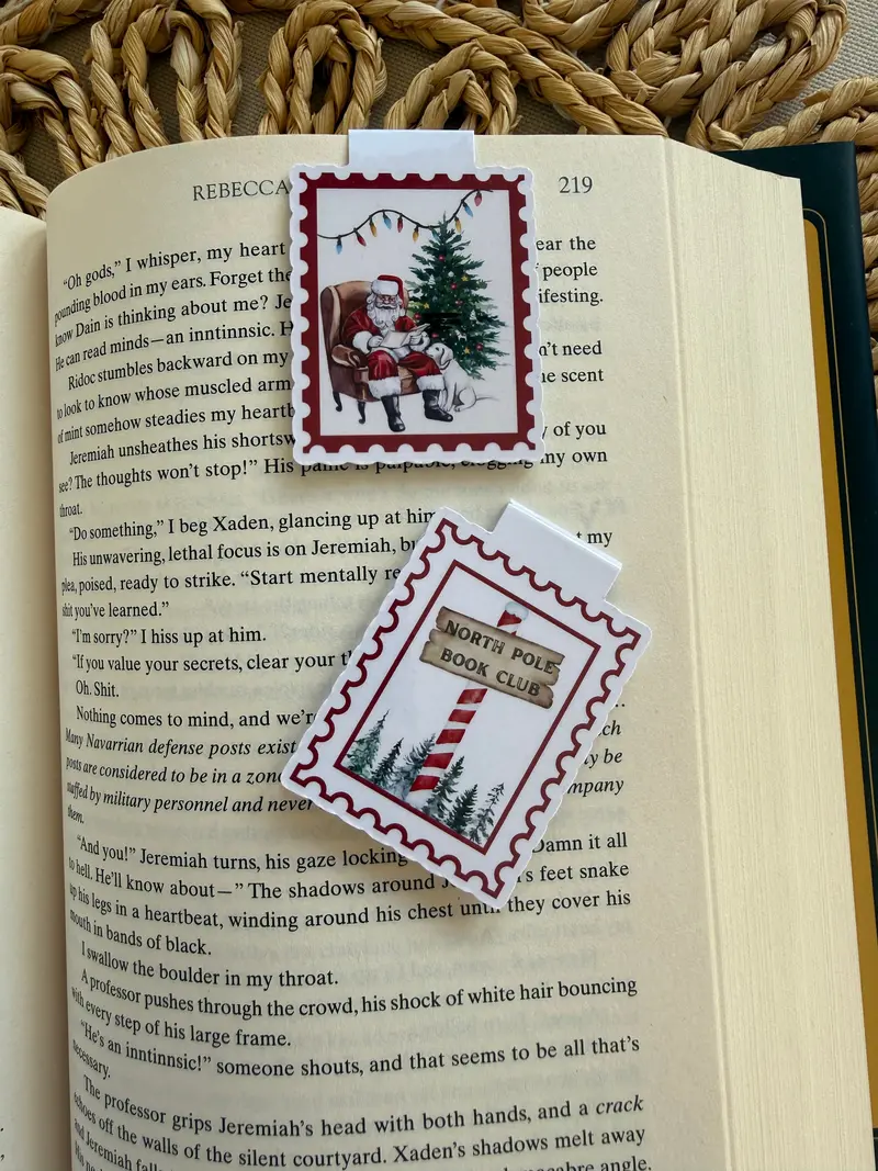 Holiday Stamps Magnetic Bookmark 1