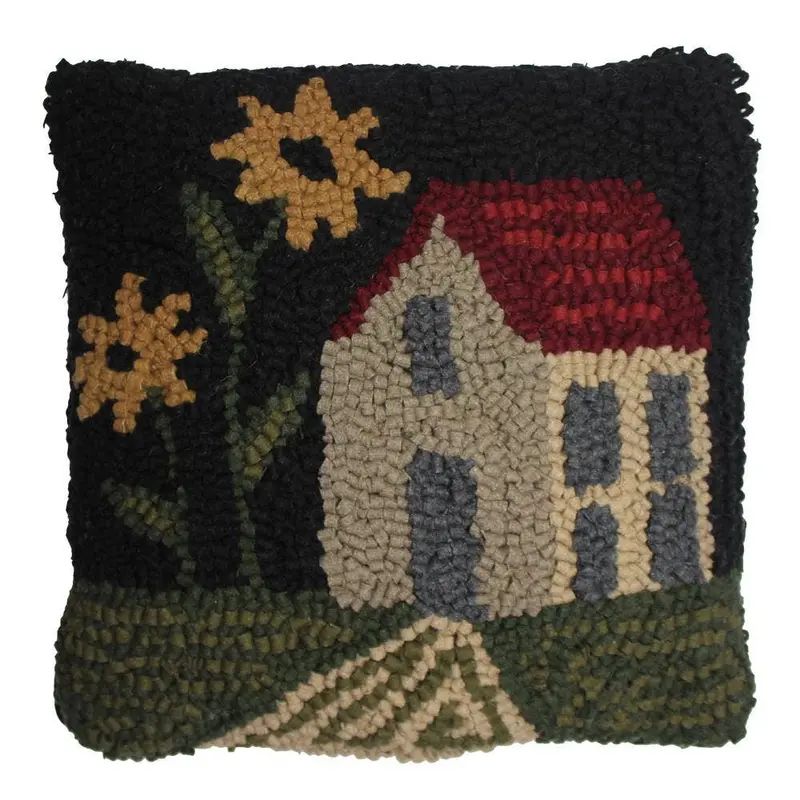 Home Comfort Hooked Pillow – Warm, Textured Wool Pillow By Home Collections By Raghu 1