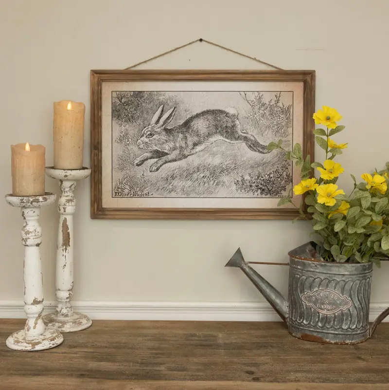 Hopping Down The Bunny Trail Sign – Spring-Themed Decor 1