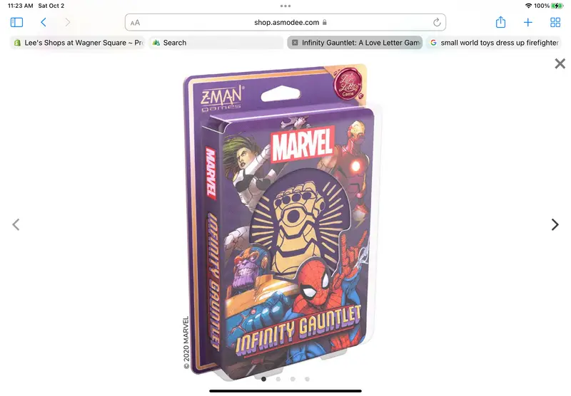 Infinity Gauntlet: Themed Love Letter Expansion For Up To 6 Players 1