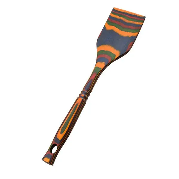 Island Bamboo Rainbow Pakka Spatula – 12" Durable Silicone-Edged Spatula 1