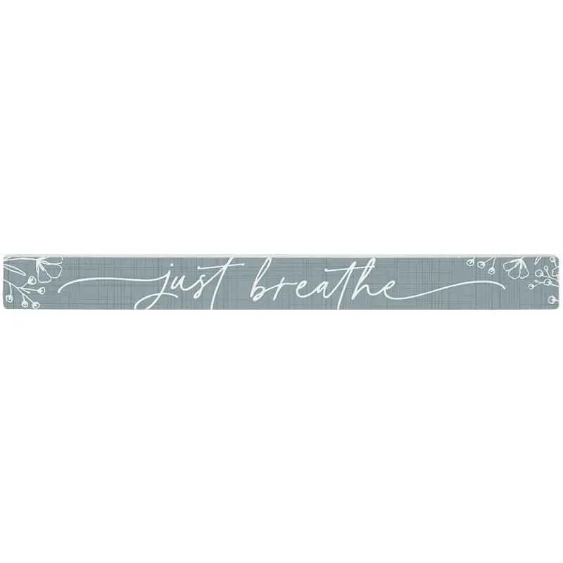 'Just Breathe' Talking Stick – Mindfulness-Focused Wooden Communication Aid 1