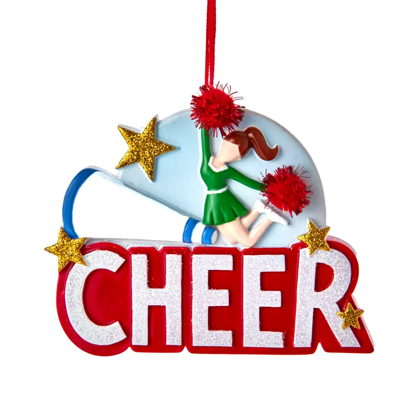 Kurt S. Adler Cheer-Themed Personalizable Ornament 1