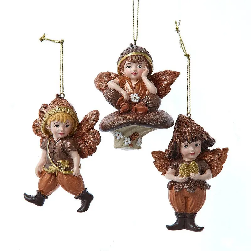 Kurt S. Adler Enchanted Forest Fairy Ornaments – Whimsical Miniature Decor 1