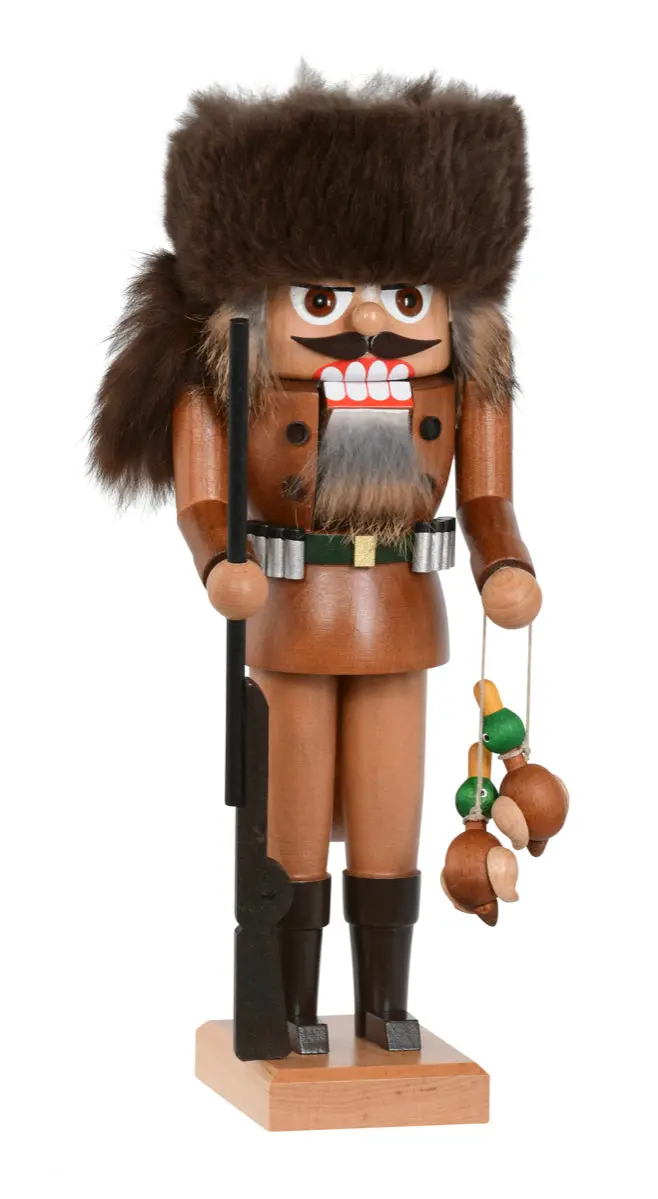 Kwo Duck Hunter Nutcracker Figurine – 11" German Christmas Decor 1