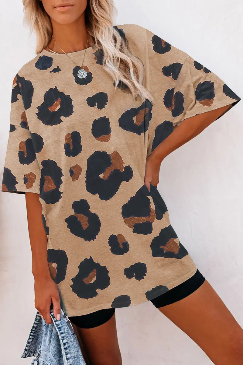 Leopard Print Statement Graphic Tee 1