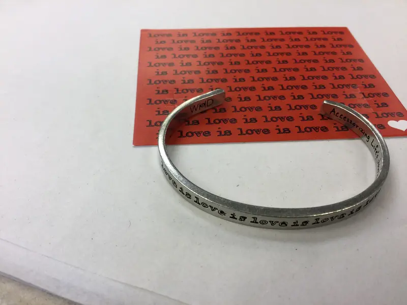 Love Is Love Quotable Cuff – Affirming & Inclusive Bracelet 1