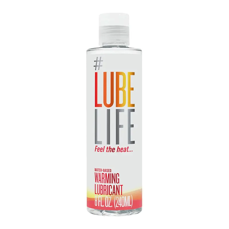Lubelife Warming Water-Based Lubricant – Unisex, 8 Fl Oz Bottle 1