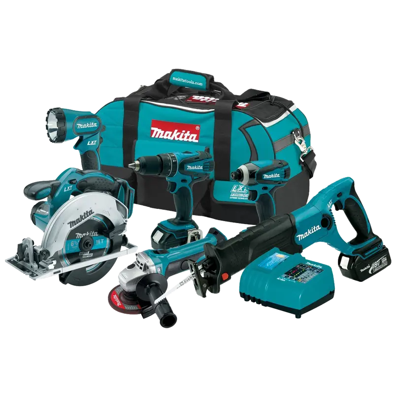 Makita Lxt601 18V Lxt 6-Piece Cordless Combo Kit – Full-Featured Power Tool Set 1
