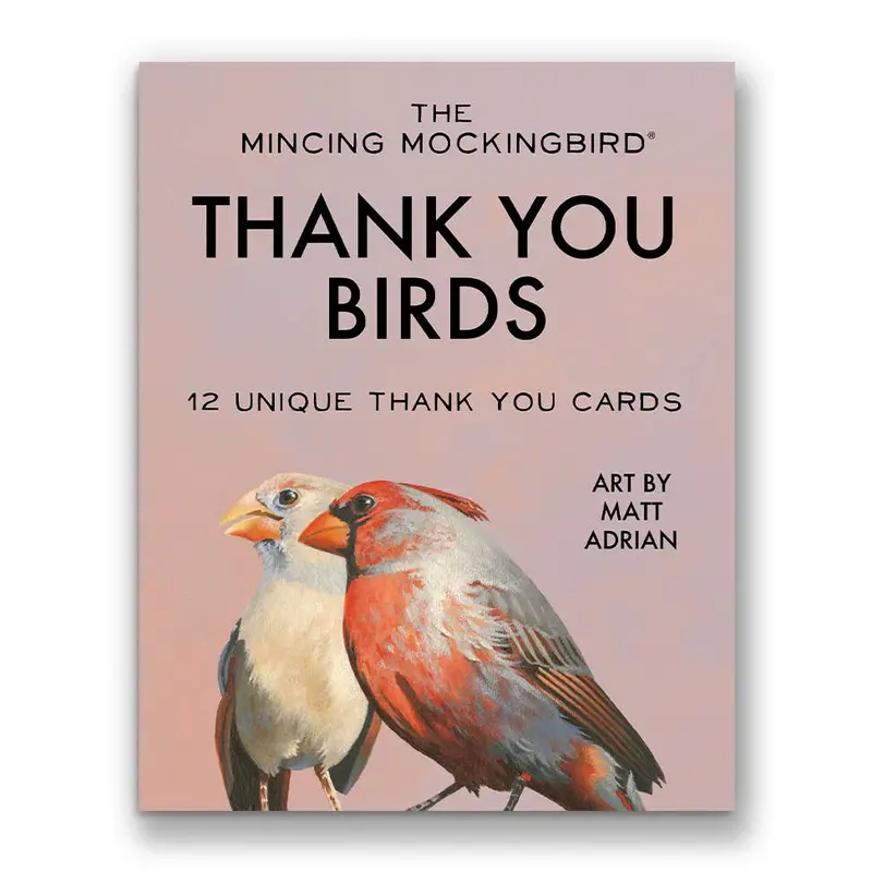 Matt Adrian Bird Thank-You Card Set – 12-Pack Collection 1