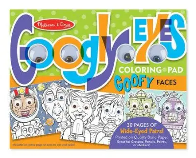 Melissa & Doug Goofy Faces Coloring Pad With Goodly Eyes 1