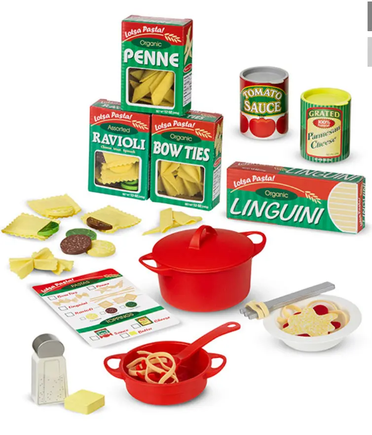 Melissa & Doug Prepare & Serve Pasta Kitchen Play Set 1