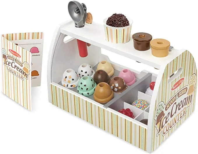 Melissa & Doug Scoop & Serve Ice Cream Counter Toy 1