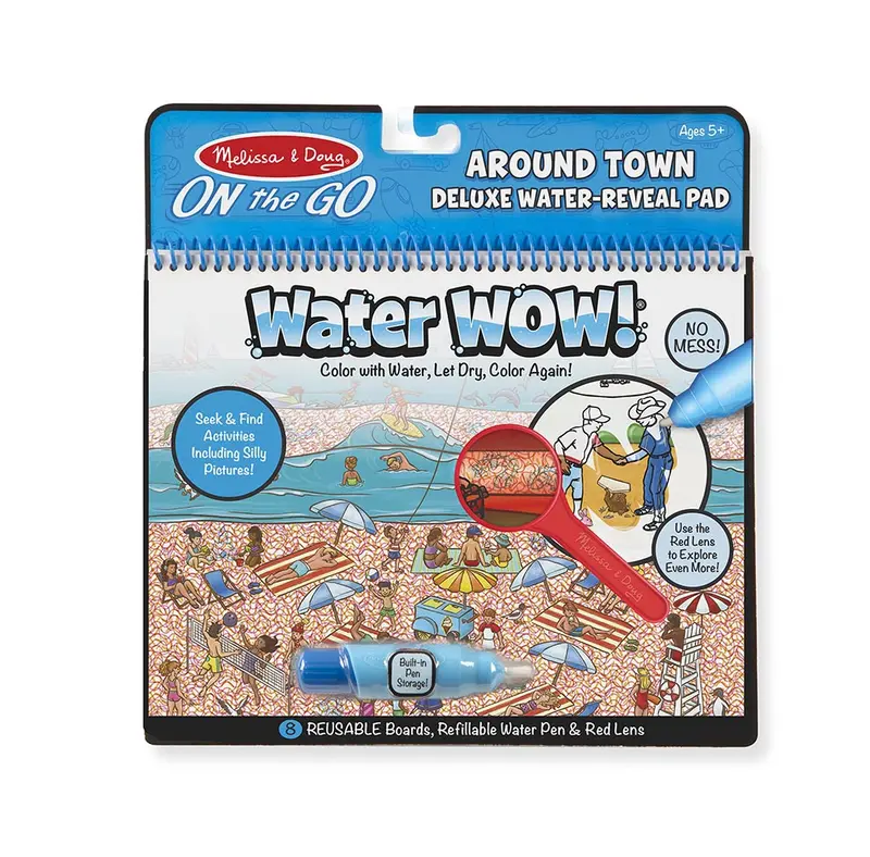 Melissa & Doug Water Wow! Around Town – Deluxe Water-Reveal Coloring Pad 1