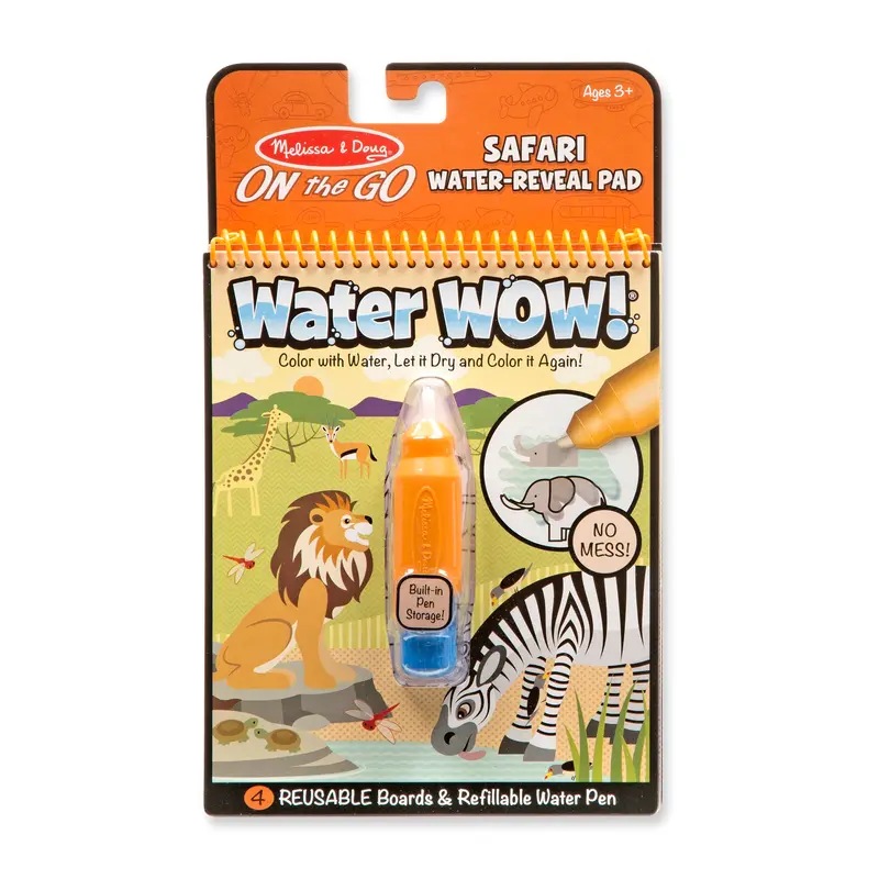 Melissa & Doug Water Wow! Safari Animals Reveal Activity Pad 1