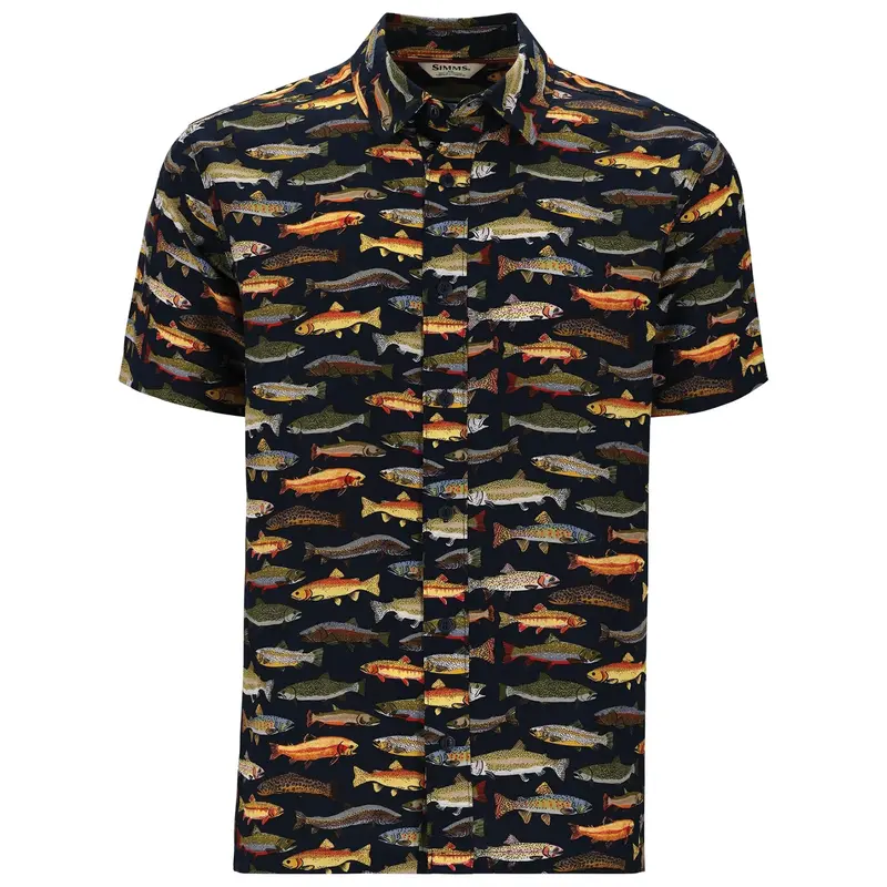 Men'S Simms Tailout Short-Sleeve Fishing Shirt 1