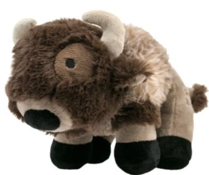 Mesh Buffalo Squeaker Toy – 9 Inch Durable Pet Plaything 1