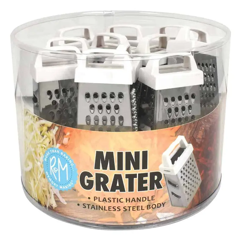 Mini Box Grater With Bucket – R&M International 24-Count Kitchen Set 1
