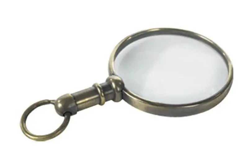 Mini Magnifier Charm – Keychain Or Necklace Accessory By Authentic Models 1