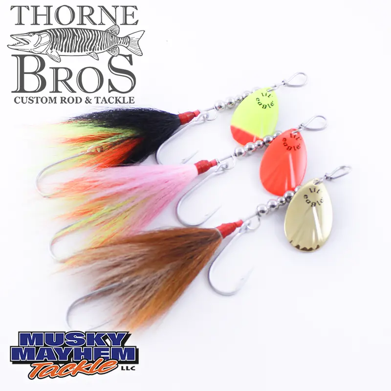Musky Mayhem Lil' Eagletail Compact Bucktail Jig 1