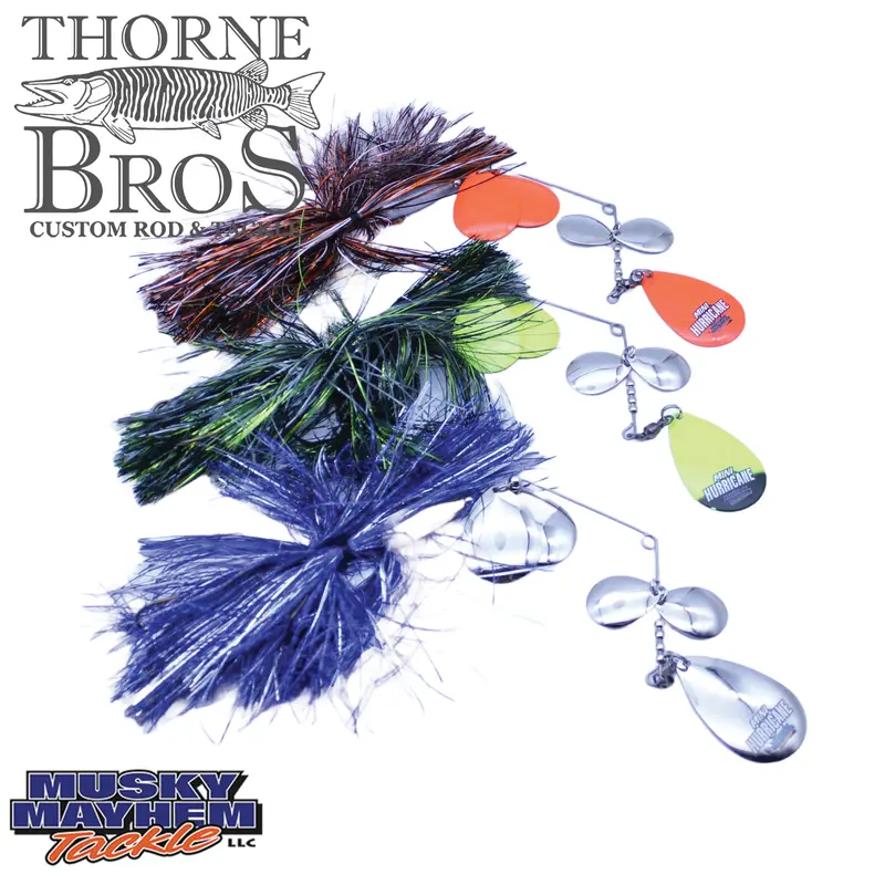 Musky Mayhem Mini Hurricane Topwater Plug 1
