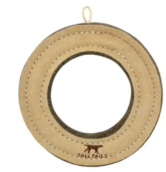 Natural Wool Ring Dog Toy – 7" Diameter 1