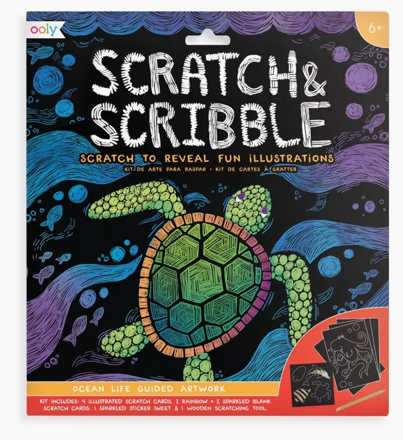 Ocean Life Scratch & Scribble Creative Pack 1