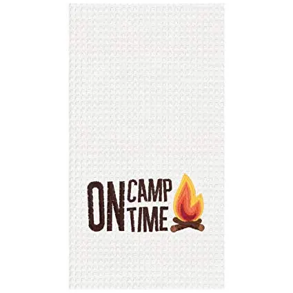 On Camp Time Themed Tea Towel 1