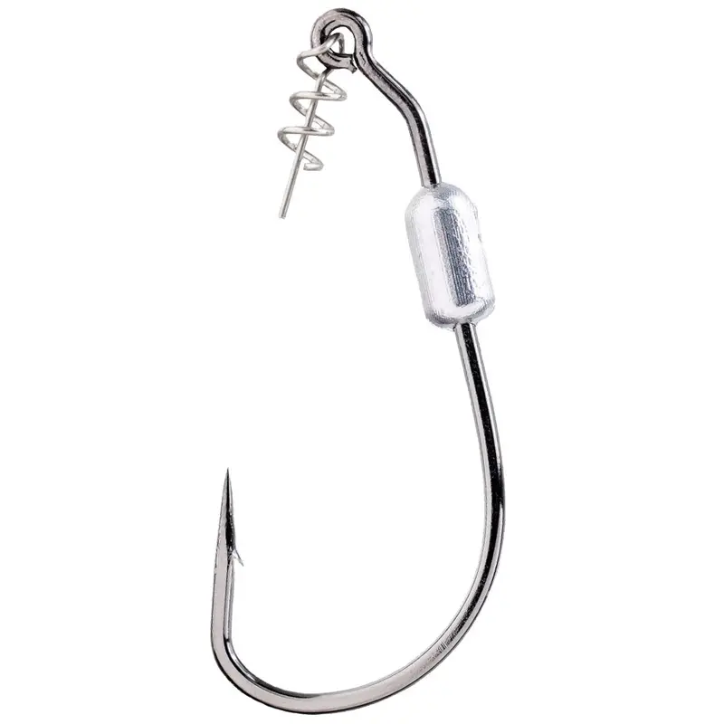 Owner Weighted Twistlock Hook – Heavy-Duty Offset Worm Hook With Integrated Weight 1