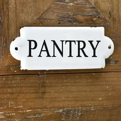 Pantry-Themed Tin Sign – 7" Round Decorative Accent 1