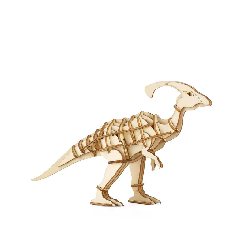 Parasaurolophus 3D Interlocking Wooden Puzzle 1