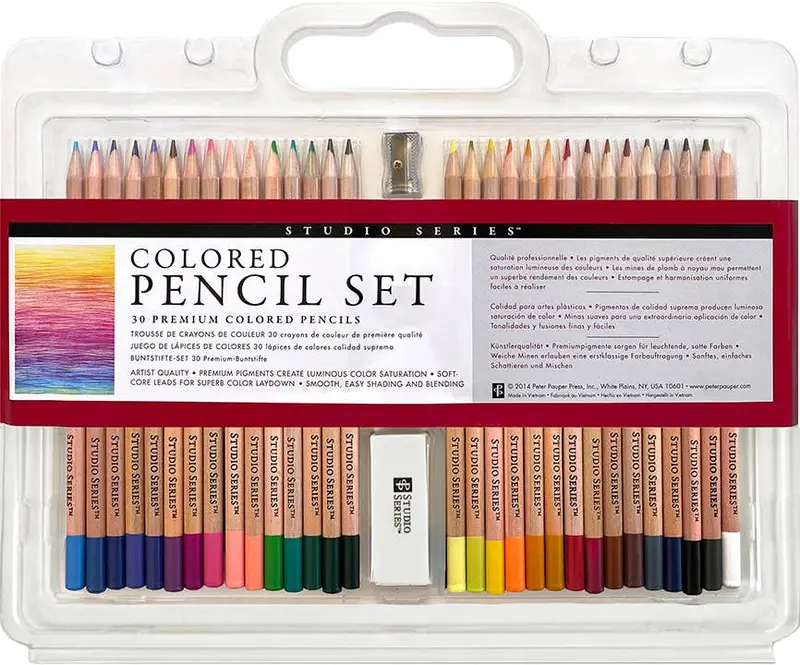 Peter Pauper Press Studio Series 30-Piece Colored Pencil Set 1