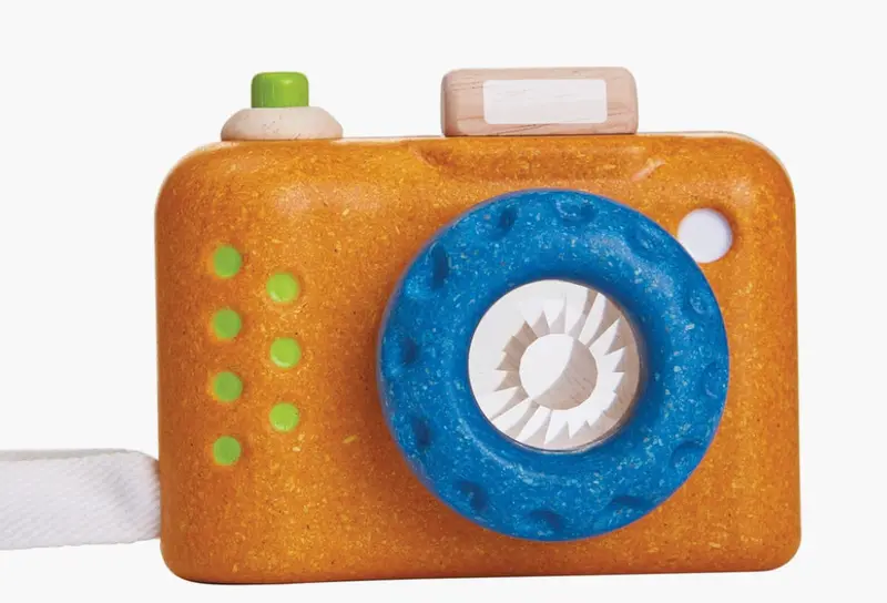Plantoys My First Camera – Orange Kaleidoscope Edition 1
